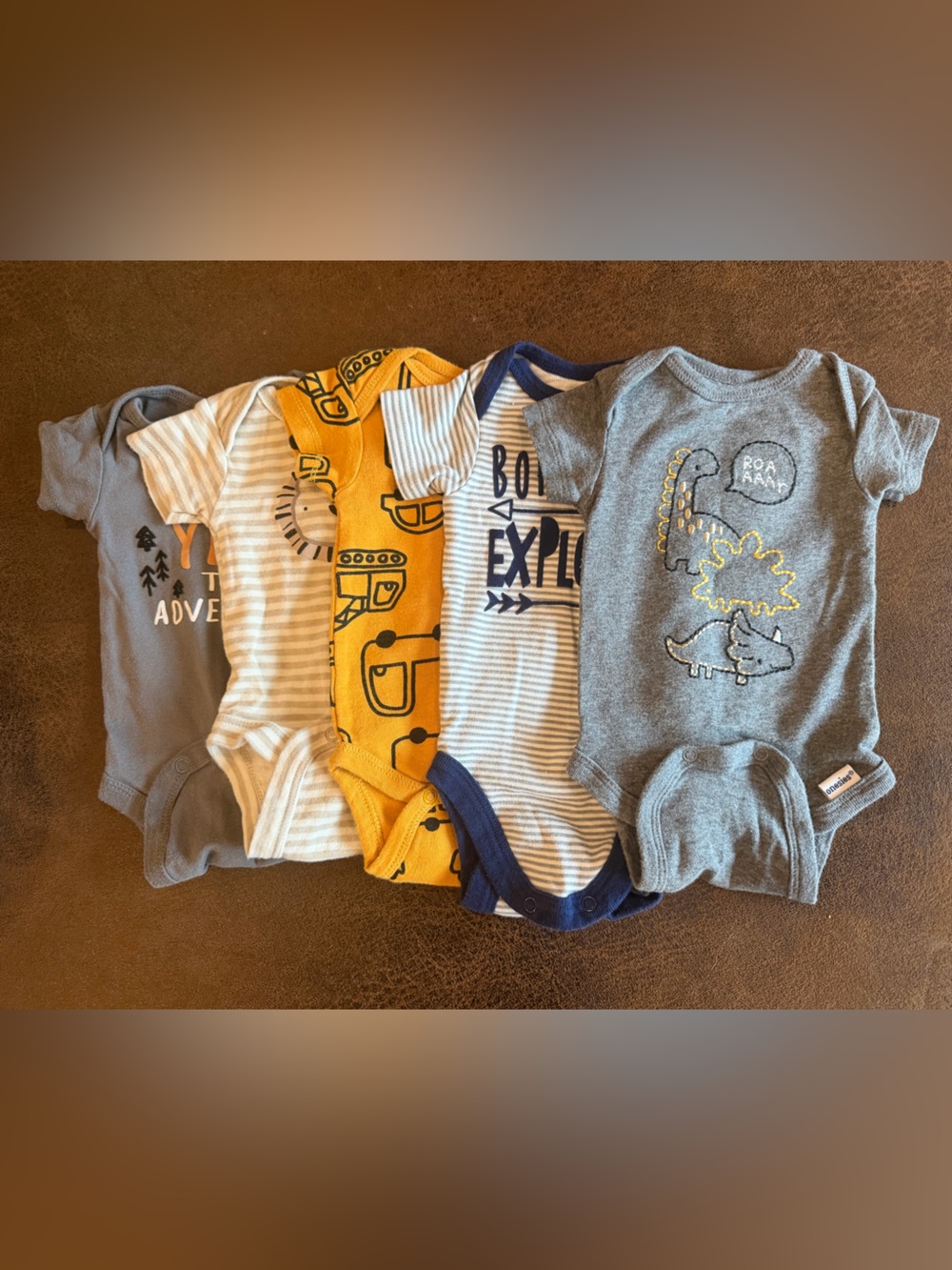 Pack of 5 Kids One-Piece Bodysuits Gerber